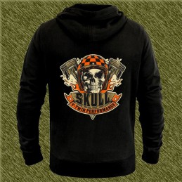 Sudadera skull v-twin performance