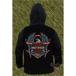 Sudadera harley davidson águila retro