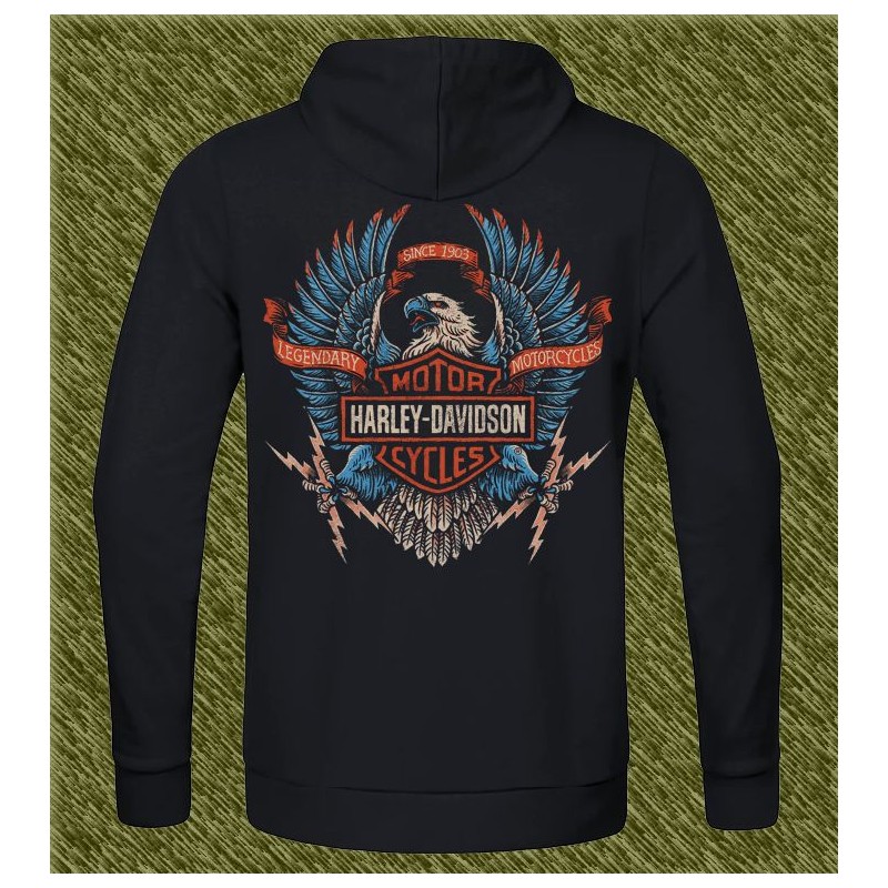 Sudadera harley davidson águila retro