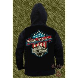 Sudadera harley davidson retro