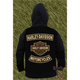 Sudadera harley davidson motorcycles beig