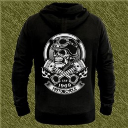 Sudadera calavera motorcycle est. 1969