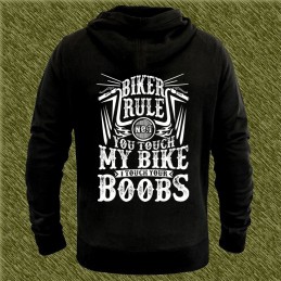 Sudadera motero biker rule