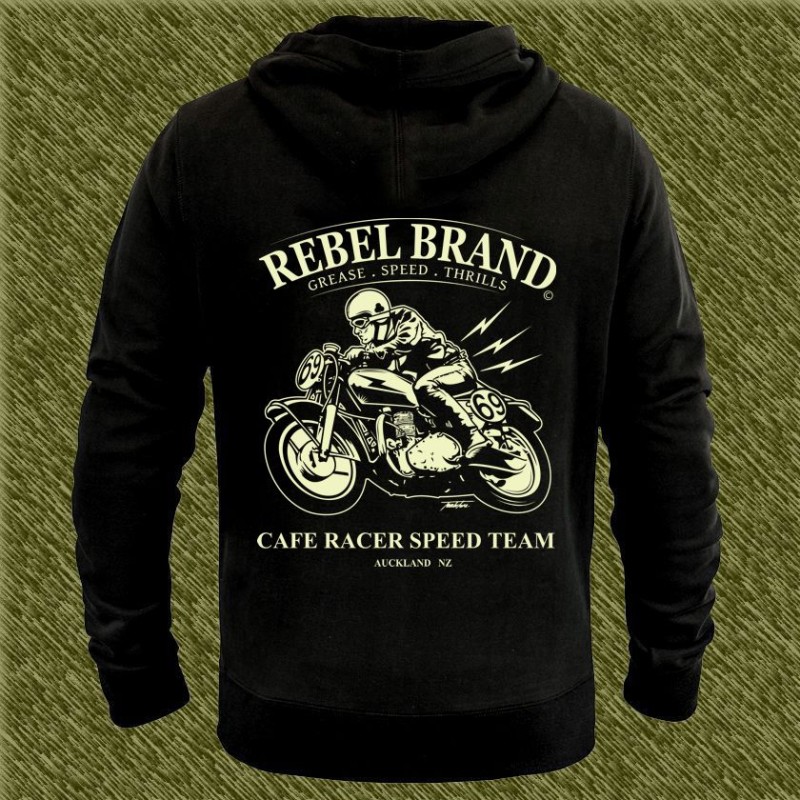 Sudadera cafe racer rebel brand