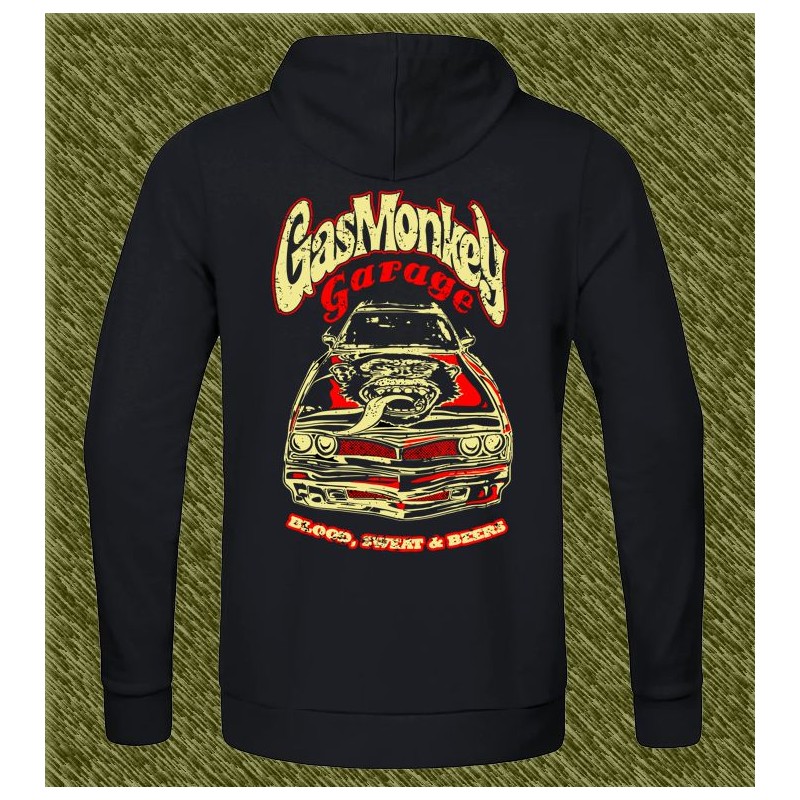 Sudadera gas monkey coche