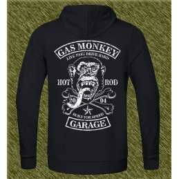 Sudadera gas monkey live fast drive hard blanco