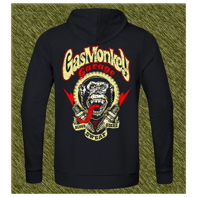 Sudadera gas monkey bujias