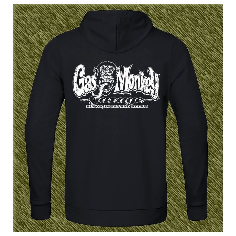 Sudadera gas monkey garage blood sweat and beers