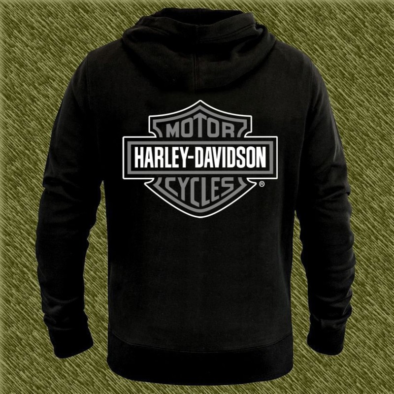 Sudadera harley davidson logo gris