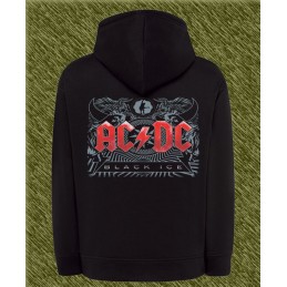 sudadera de mujer ac dc, black ice