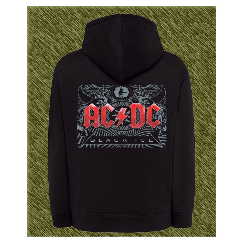 sudadera de mujer ac dc, black ice