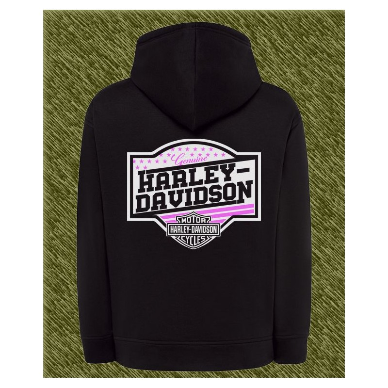 sudadera de mujer harley davidson estrellas