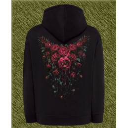 sudadera de mujer rosas