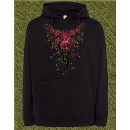 sudadera de mujer rosas