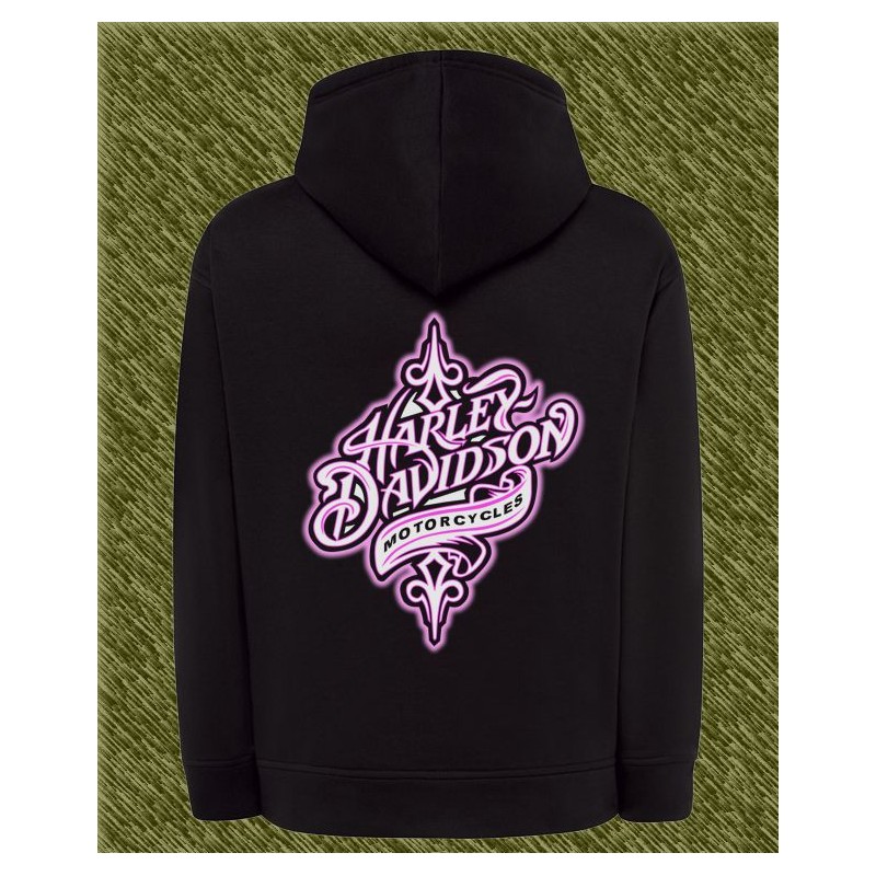 sudadera de mujer harley davidson diseño