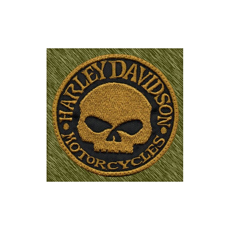 parche hd skull beig
