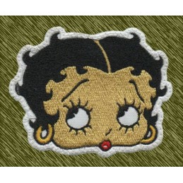 Parche bordado betty boop, cabeza