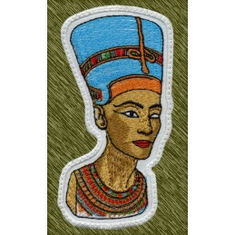 Parche bordado nefertiti
