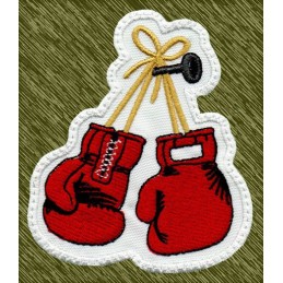 Parche bordado guantes de boxeo