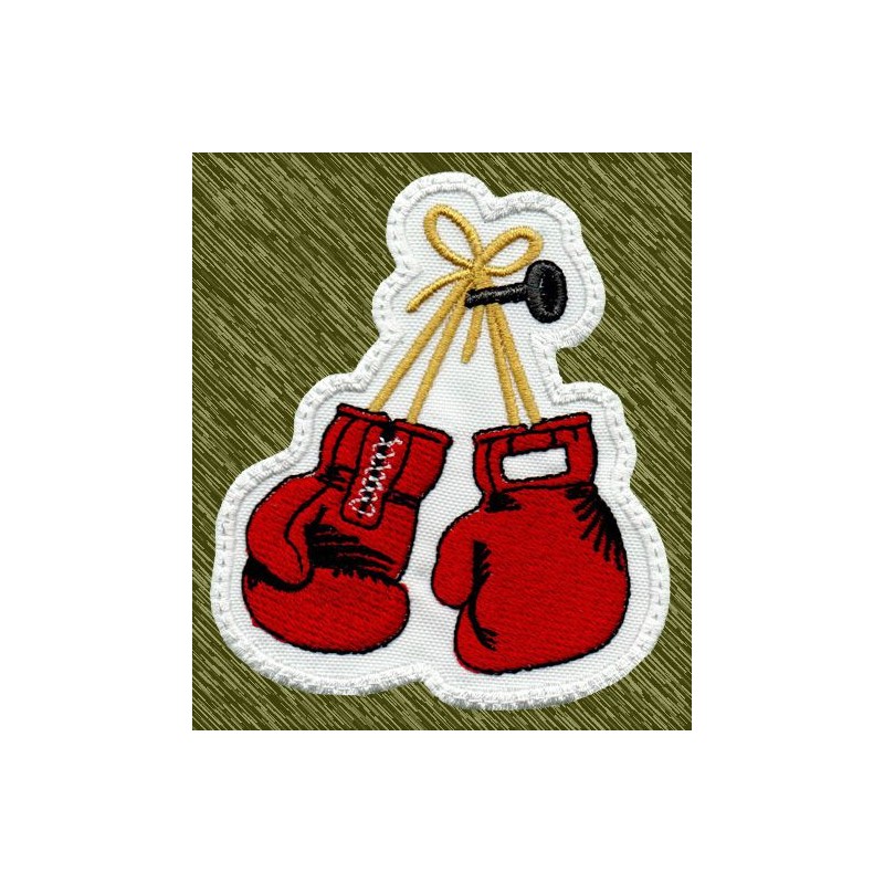 Parche bordado guantes de boxeo