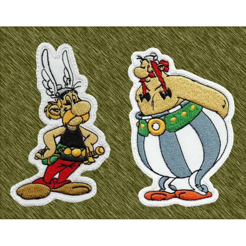 Parches bordados Astérix y Obélix