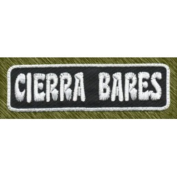 Parche bordado, cierra bares