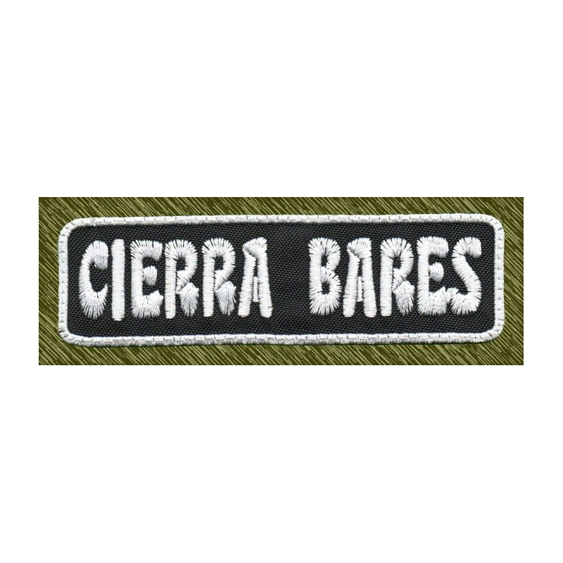 Parche bordado, cierra bares