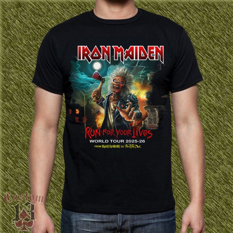 Camiseta Iron Maiden, run for your lives 2025 - 26