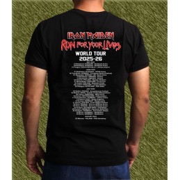 Camiseta Iron Maiden, run for your lives 2025 - 26