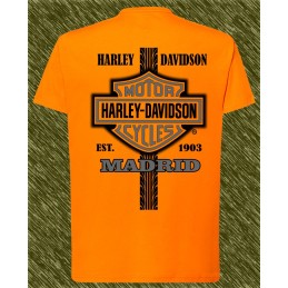 Camiseta Harley Davidson madrid logo