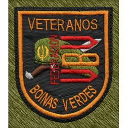 parche bordado, veteranos boinas verdes, federación