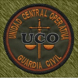parche bordado, uco, unidad central operativa, guardia civil