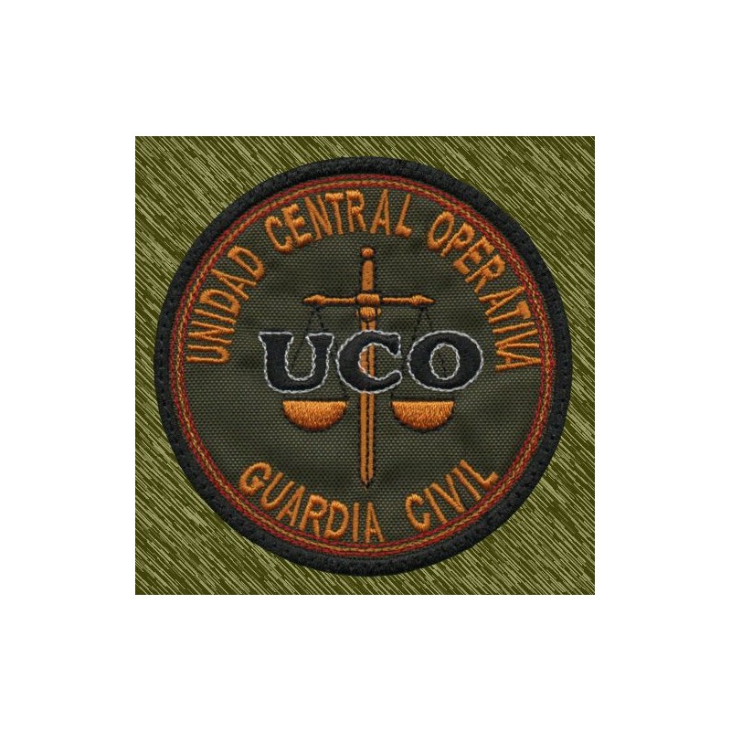 parche bordado, uco, unidad central operativa, guardia civil
