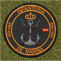 parche bordado, infantería de marina