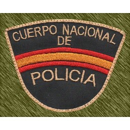 parche bordado, cuerpo nacional de policia