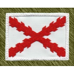 parche bordado, bandera borgoña pequeña