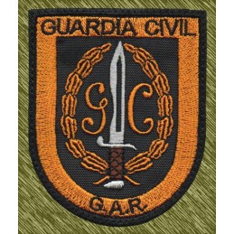 parche bordado, GAR, guardia civil