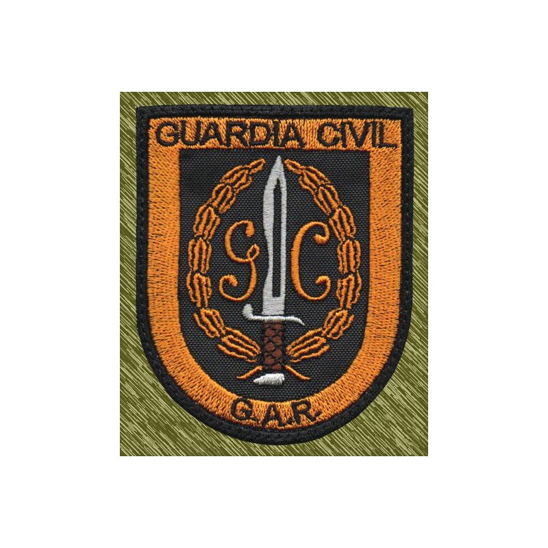 parche bordado, GAR, guardia civil