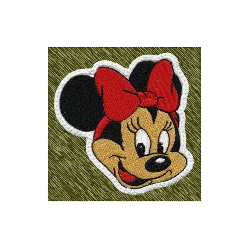 parche bordado, minnie mouse
