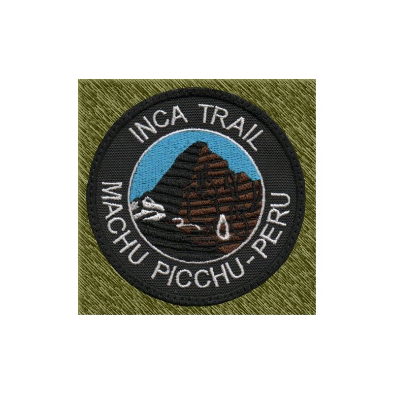 parche bordado, inca trail, machu pichu