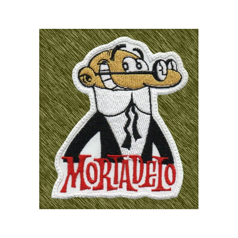 parche bordado, mortadelo