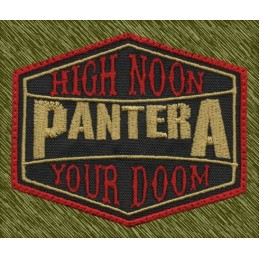 Parche bordado Pantera, high noon your doom