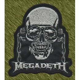 Parche bordado Megadeth, calavera