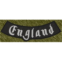 Parche bordado Motorhead England, rocker inferior