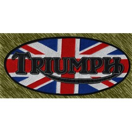 Parche bordado Triumph, bandera para espalda