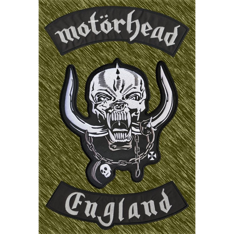 Parche bordado Motorhead England, para espalda