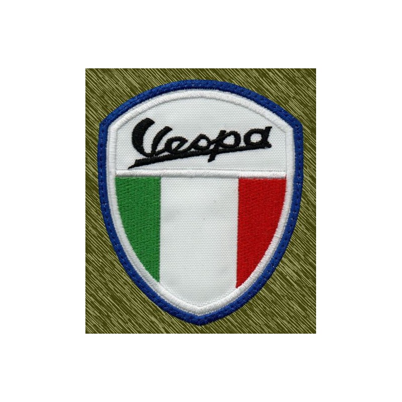 Parche bordado Vespa, bandera Italia