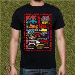 Camiseta Heavy Rock, multigrupos