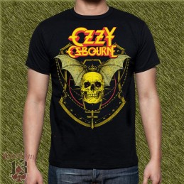 Camiseta Ozzy Osbourne, calavera murciélago