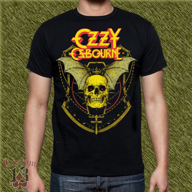 Camiseta Ozzy Osbourne, calavera murciélago
